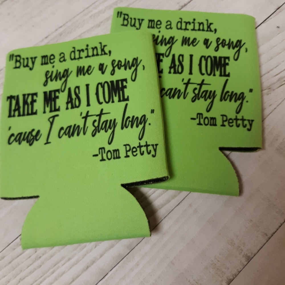 Tom Petty koozie